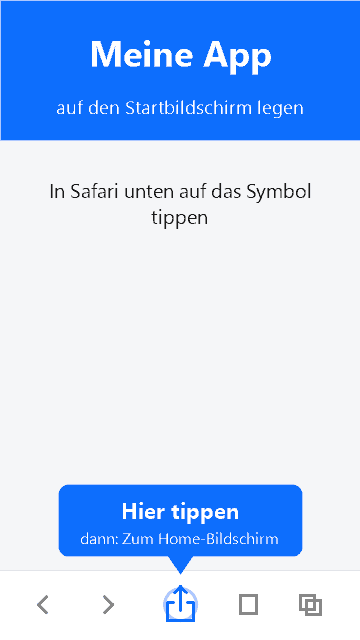 Anleitung zur Installation auf dem iPhone/iPad